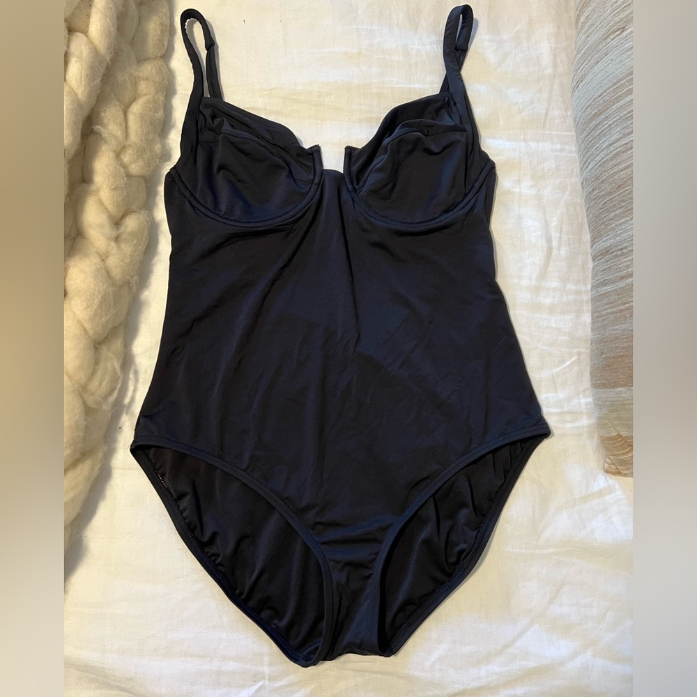 Black LOFT one piece swimsuit